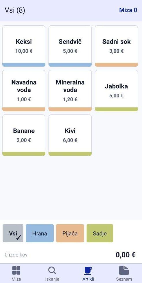 Blagajna na dotik